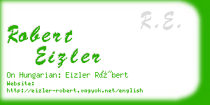 robert eizler business card